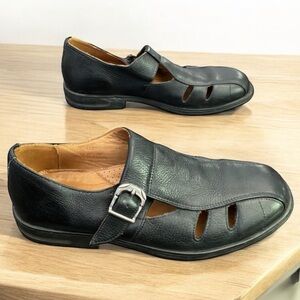 Sandro Black Leather Fisherman Sandals with Buckle Sandro | Shoes | Sandro Black Leather Adjustable Buckle  main image 3
